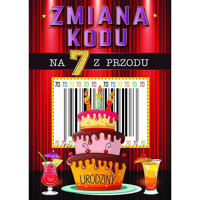 Kartka C5 - Zmiana kodu na 7 z przodu