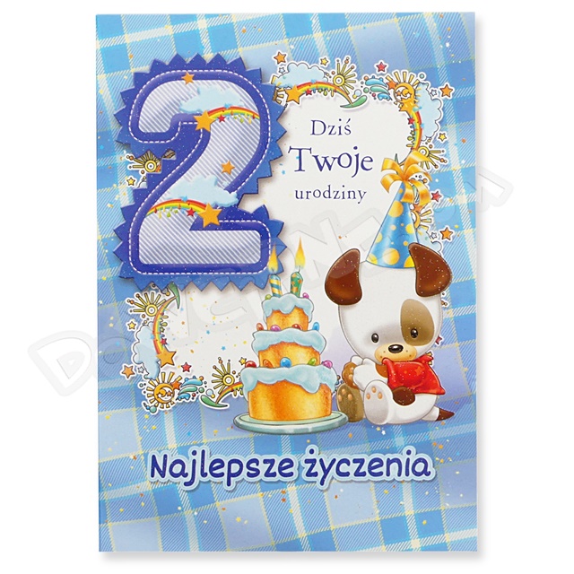 Kartka Funny MF-02 - 2 Urodziny