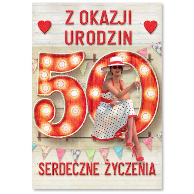 Karnet Funny Mały MF033 - 50 Urodziny