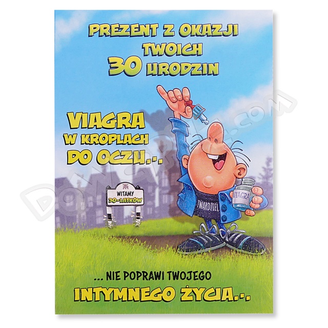 Kartka Funny MF-16 - 30 Urodziny