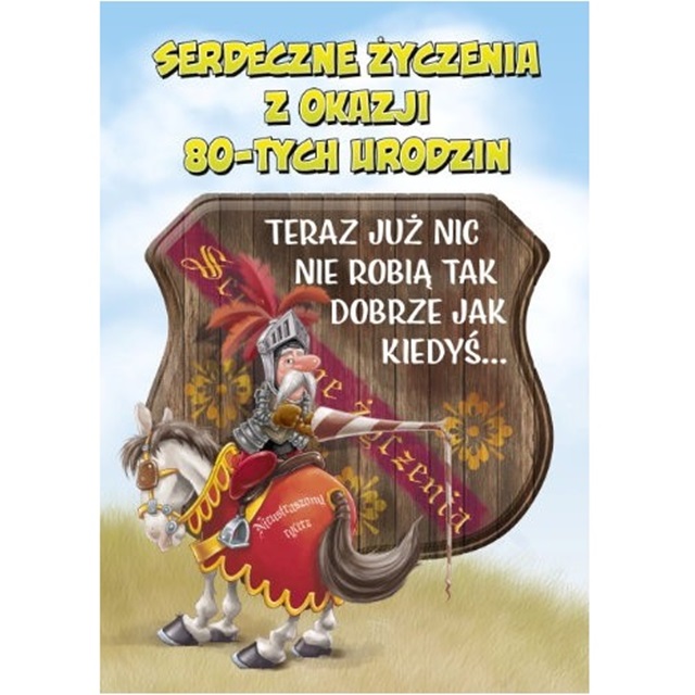 Kartka Funny TF-86 - 80 urodziny
