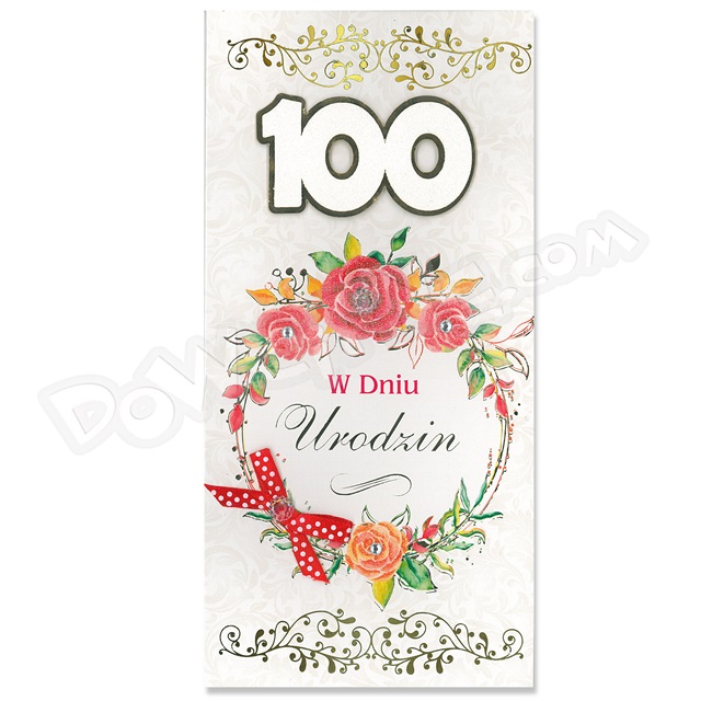 Karnet KK DL U100 - 100 Urodziny