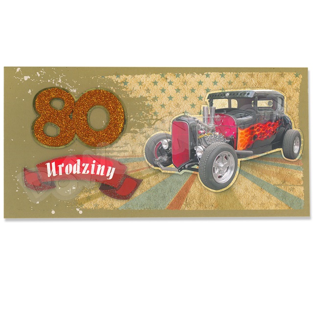 Kartka KK DL U-82 - 80 Urodziny