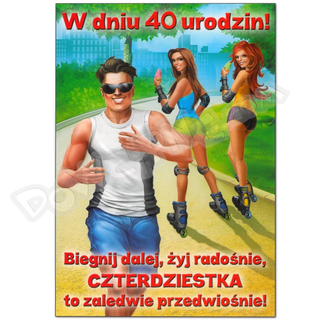 Kartka MA-059 - 40 urodziny
