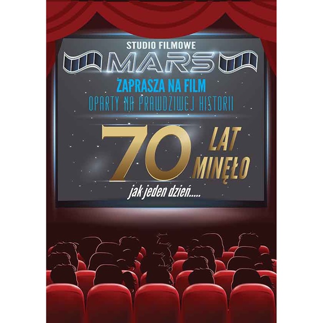 Kartka MEGA + koperta - 70 lat (kino)