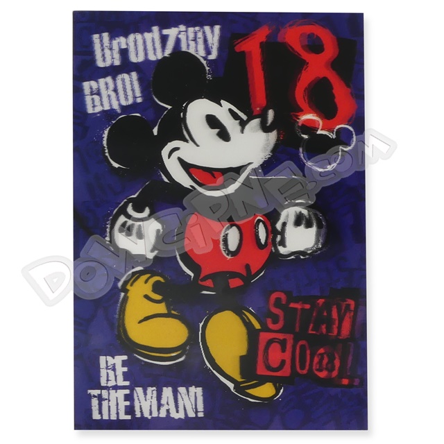 Karnet Q 3DS-012 - 18 Urodziny (Disney)