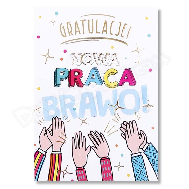 Kartka Q PP-2211 - Gratulacje nowa praca