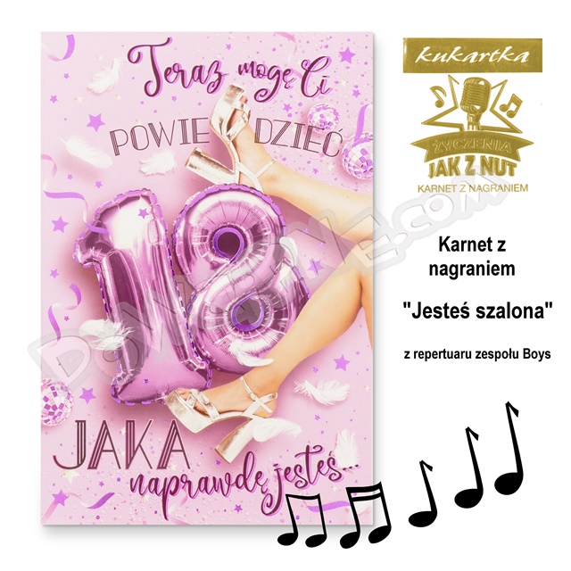 Karnet Q Simfonica MP-0017 - 18 urodziny (muzyczny)