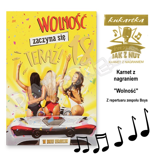 Karnet Q Simfonica MP-0024 - 18 urodziny (muzyczny)