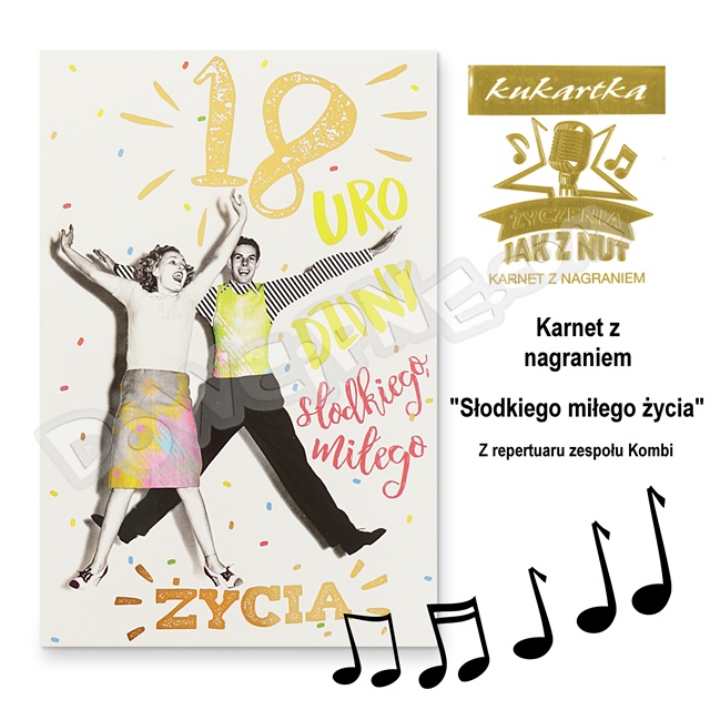 Karnet Q Simfonica MP-0025 - 18 urodziny (muzyczny)