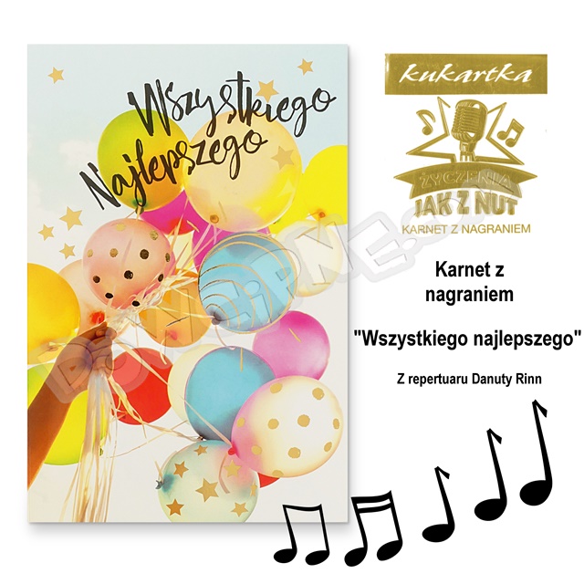 Karnet Q Simfonica MP-0028 - urodziny (muzyczny)