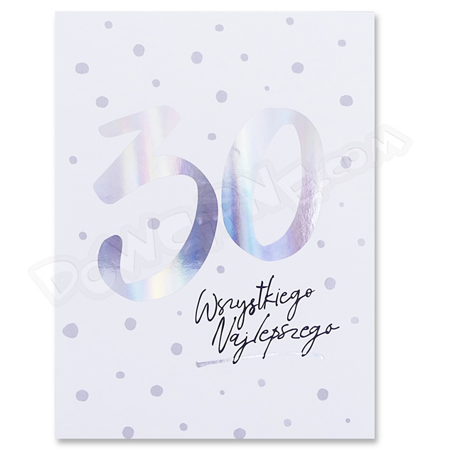 Karnet Q V-002 - 30 Urodziny