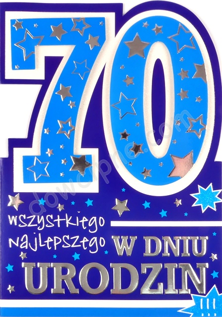 Karnet QDK-057 - 70 urodziny