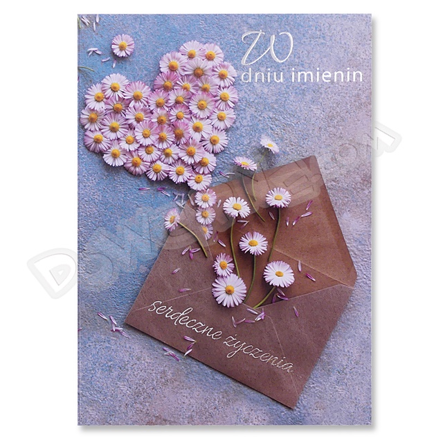 Kartka SILVER LO-42 - Imieniny