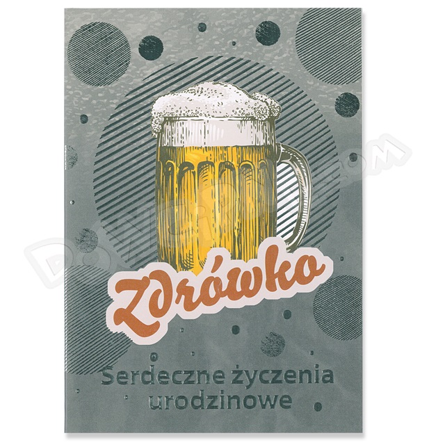 Kartka SILVER TS-14 - Urodziny