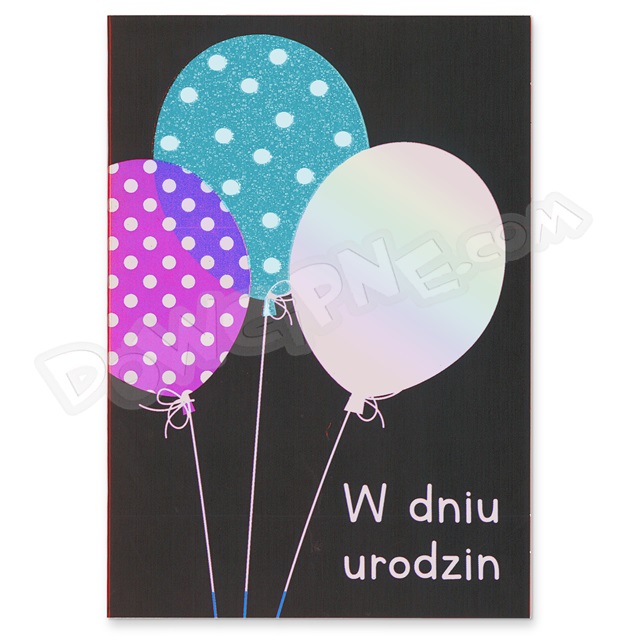 Kartka SILVER GV-123 - Urodziny