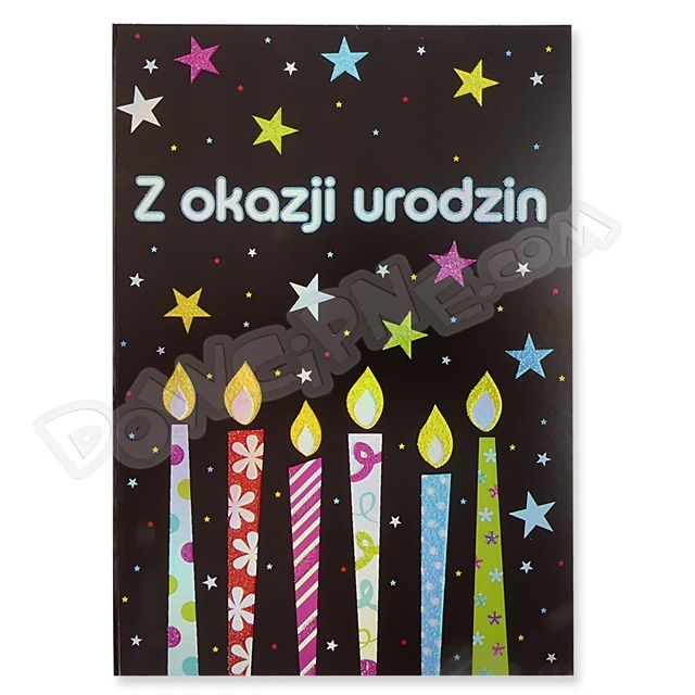 Kartka SILVER GV-124 - Urodziny
