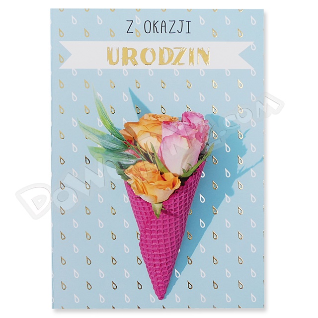 Kartka SILVER GV-43 - Urodziny