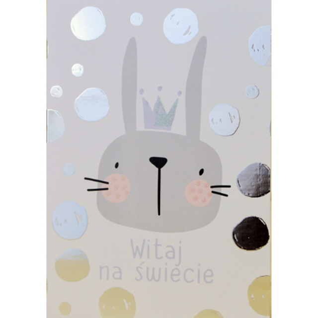 Kartka SILVER LO-82 - Witaj na świecie (syn)