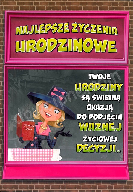 Karnet Funny TF08 - urodziny