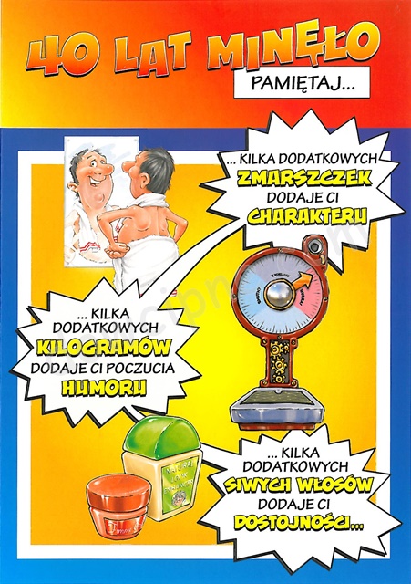 Kartka Funny TF-12 - 40 Urodziny