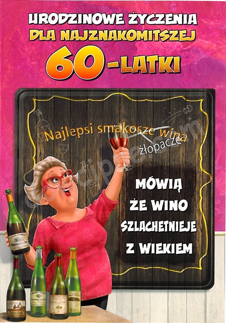 Kartka Funny TF-17 - 60 urodziny