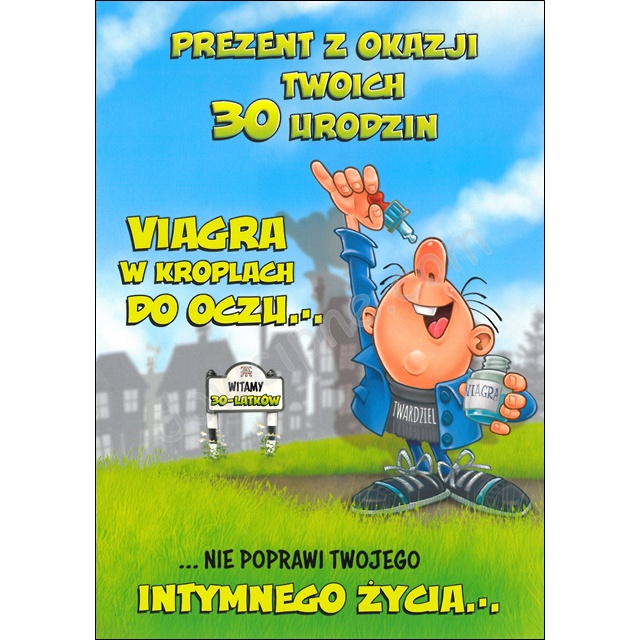 Kartka Funny TF-48 - 30 urodziny