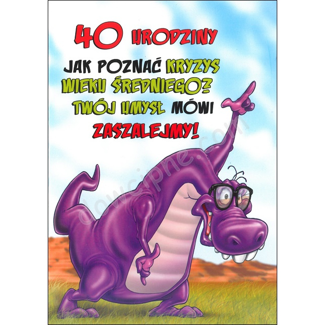 Kartka Funny TF-65 - 40 urodziny