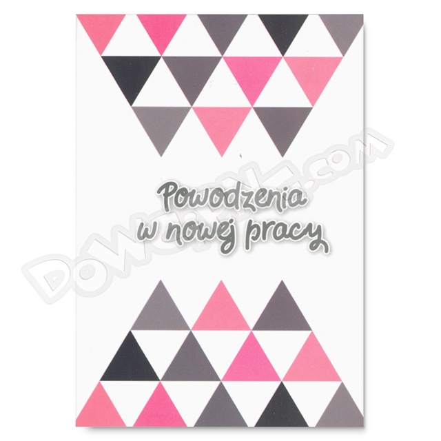 Kartka Velvet V-04 - Powodzenia w nowej pracy