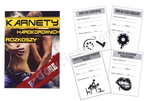 Karnet zestaw 12 szt. PR - Hardkorowych Rozkoszy