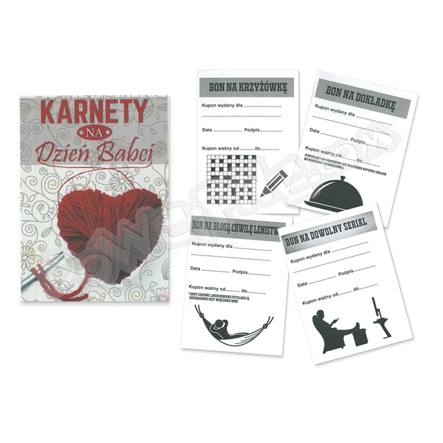 Karnet zestaw 12 szt. PR - Dzień Babci