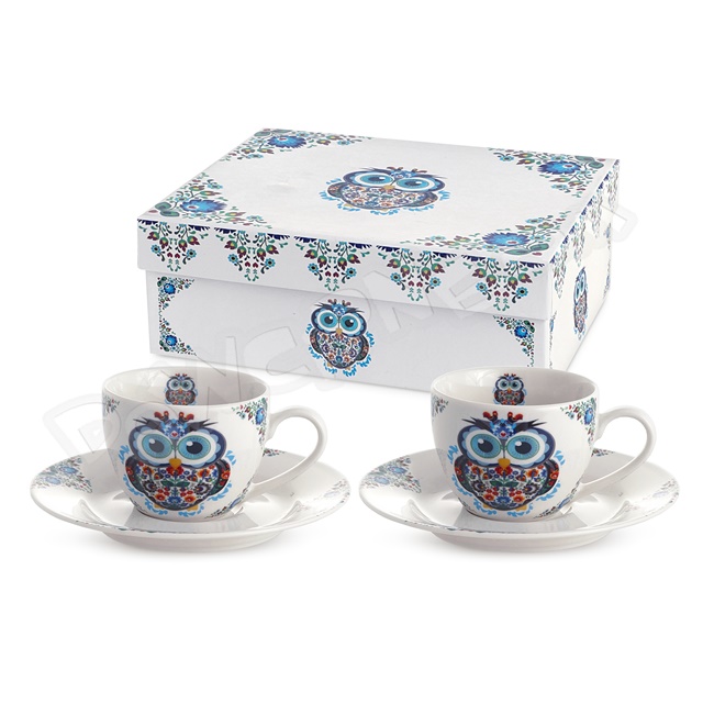 Filiżanka espresso zestaw 2 szt. 110 ml - SOWA ETNO