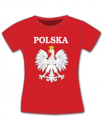 Koszulka B022 - Polska damska godło