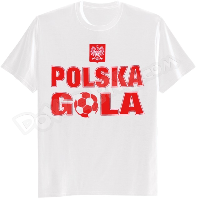 Koszulka - POLSKA GOLA godło piłka