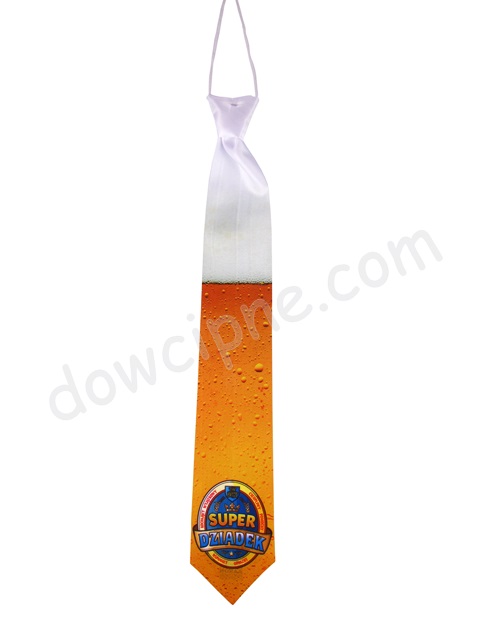Krawat premium KP014 - Super Dziadek piwo
