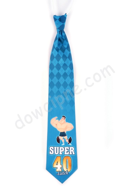 Krawat premium KP034 - Super 40-latek