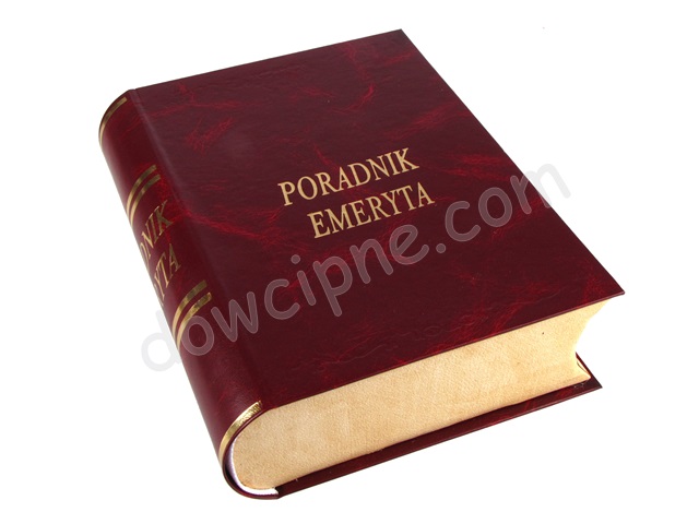 Książka na piersiówkę - Poradnik Emeryta
