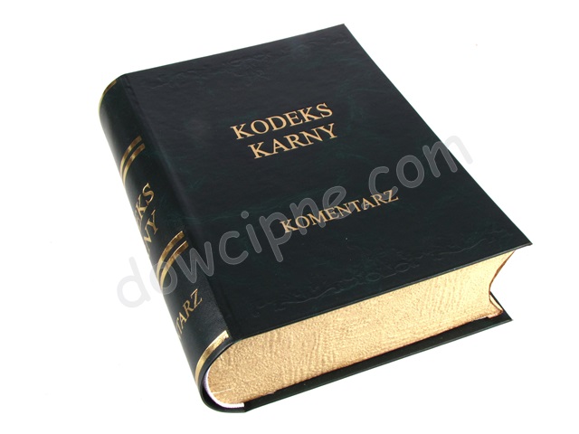 Książka na piersiówkę - Kodeks Karny