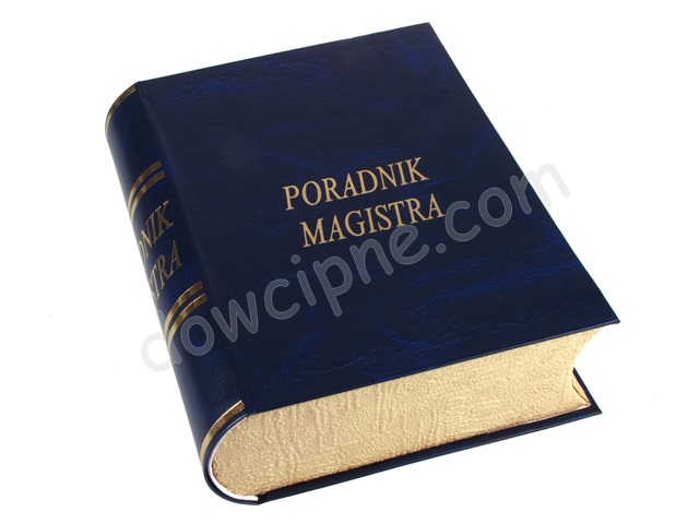 Książka na piersiówkę - Poradnik Magistra