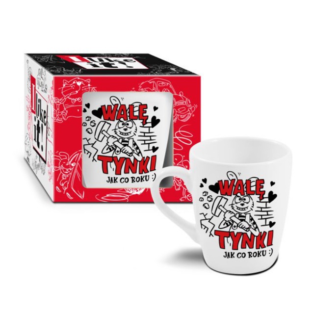 Kubek baryłka 300 ml I LIKE IT - Walę Tynki jak co roku