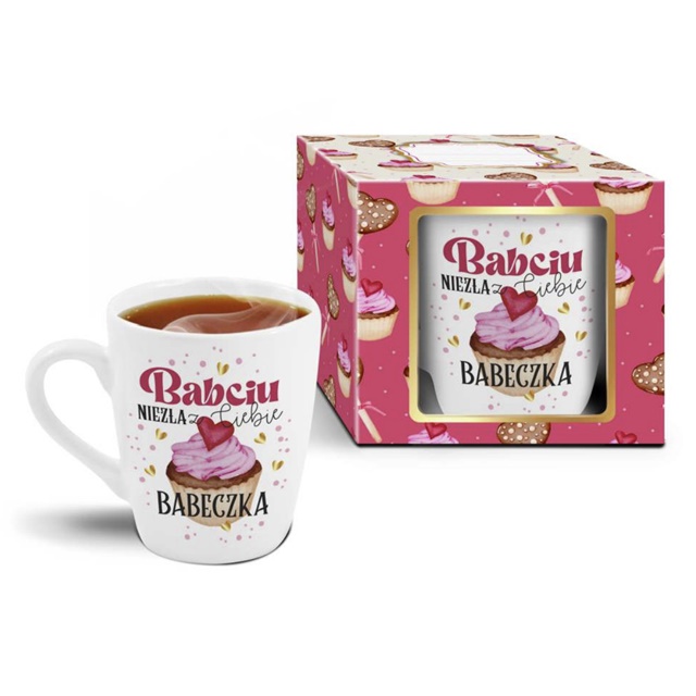 Kubek baryłka BABCIA - Babciu niezła z Ciebie Babeczka