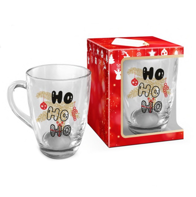 Kubek baryłka BOŻE NARODZENIE 001 - Ho Ho Ho