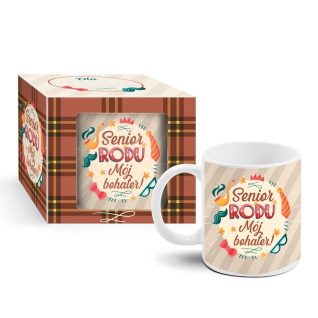 Kubek boss 300 ml Dziadek - Senior rodu mój bohater!