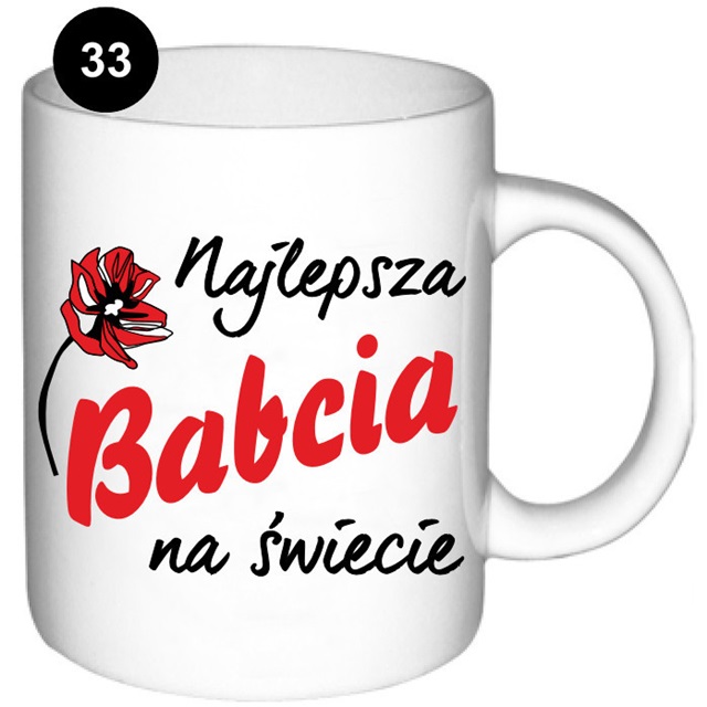 Kubek ET - Najlepsza Babcia na świecie (kwiat)