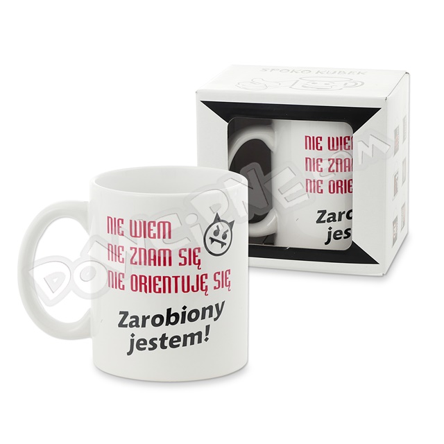 Kubek ET w opakowaniu 022 - Nie wiem, nie znam się, nie orientuję się, zarobiony jestem!