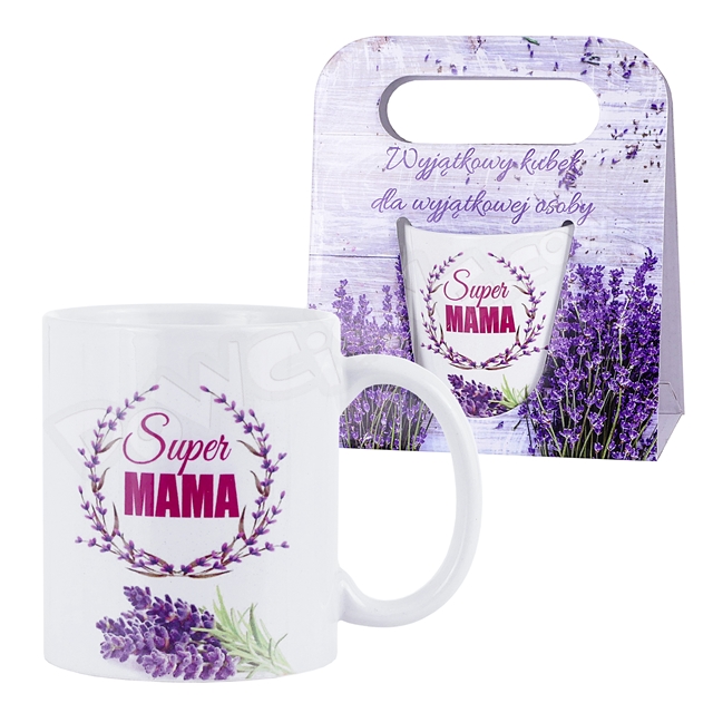 Kubek ET w opak. z uchwytem 022 - Super Mama