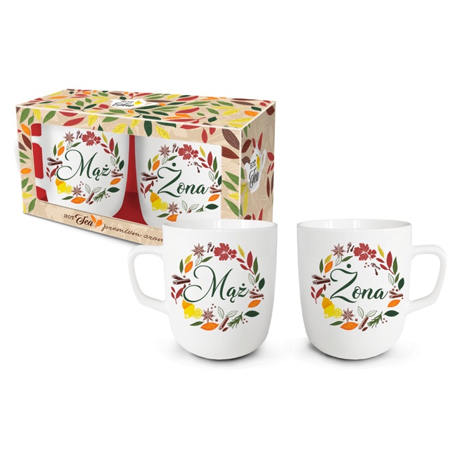Kubek NBC zestaw 2 szt. 350 ml HOT TEA - Mąż i Żona