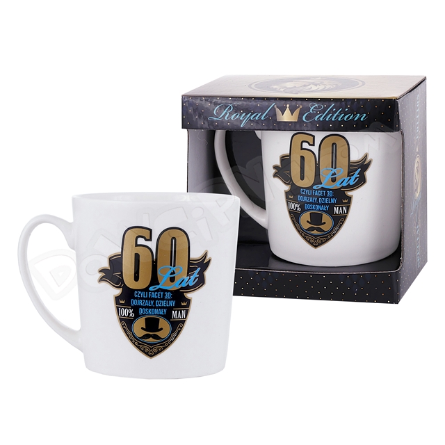 Kubek NBC mat 480 ml ROYAL EDITION - 60 Urodziny