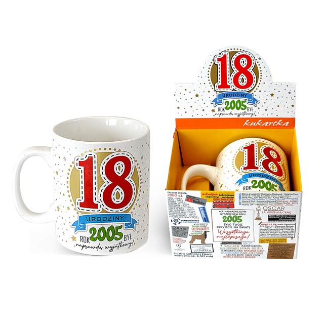 Kubek Q Gigant - 18 Urodziny (rocznik)