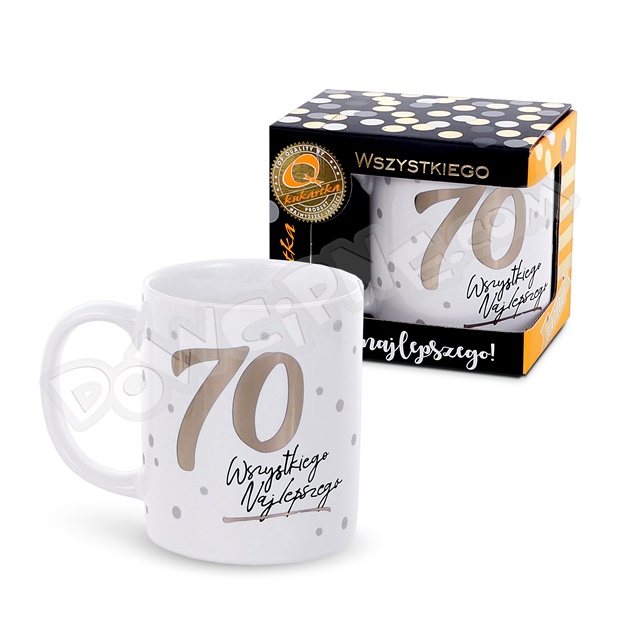 Kubek Q premium 823 - 70 Wszystkiego Najlepszego